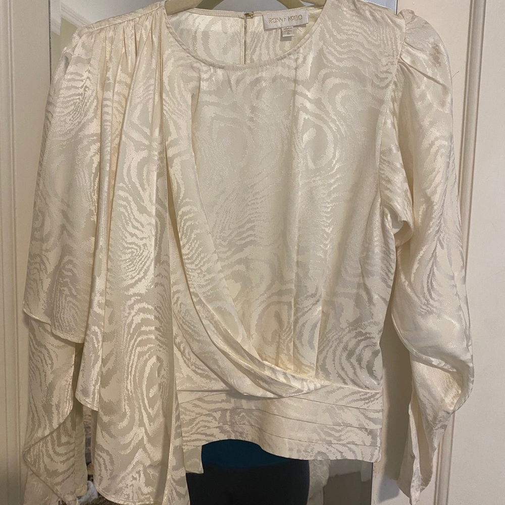 Ronny Kobo Monet Satin Blouse - Picture 3 of 7